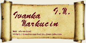 Ivanka Markučin vizit kartica